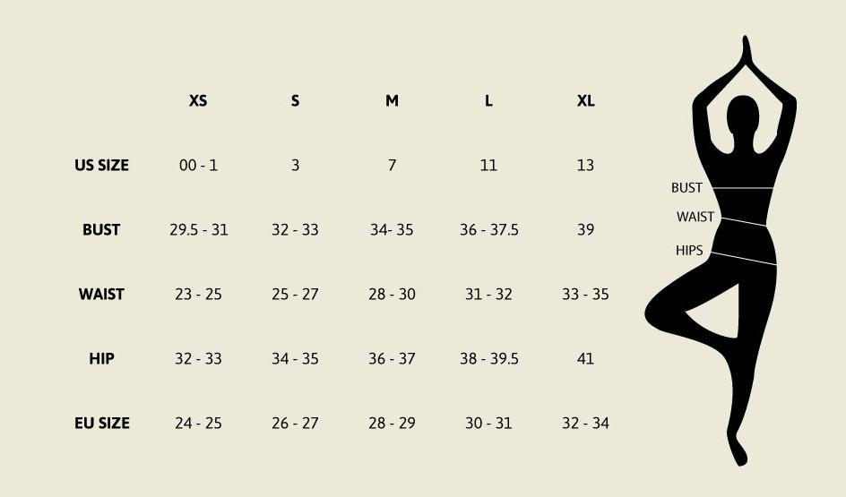 Liquido Active Size Chart